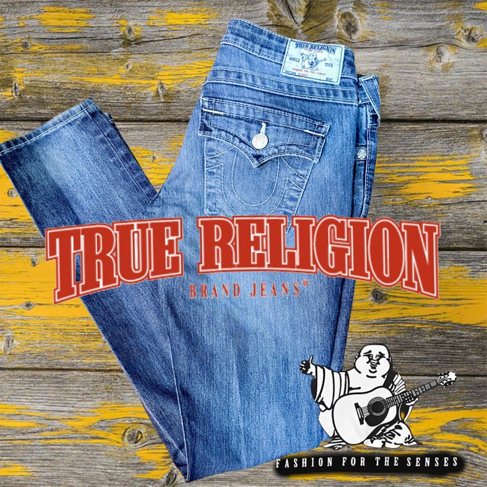True Religion Women’s Skinny Jeans – Size 29 – Classic Flap Pocket Iq/ Stitching